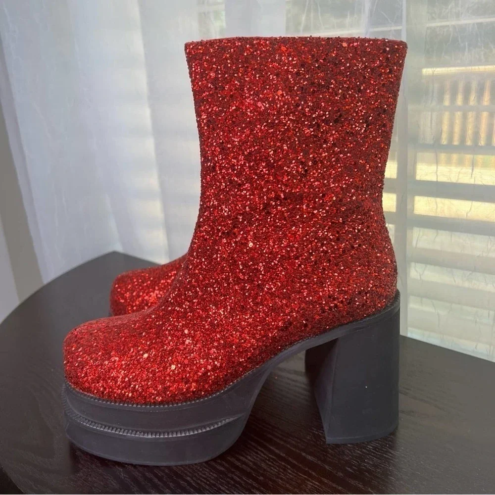 Trickz N' Treatz Mystical Sparks Platform Boots   size 9